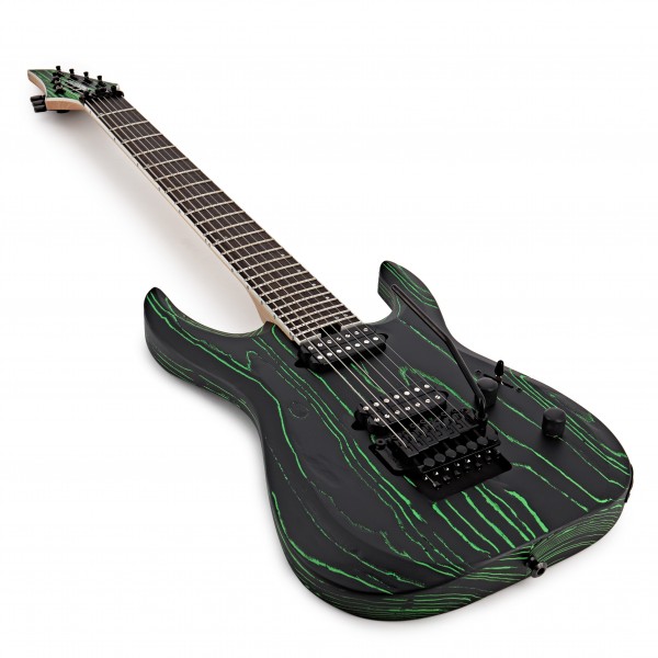 Jackson Pro Dinky Modern Ash FR7, Black & Green