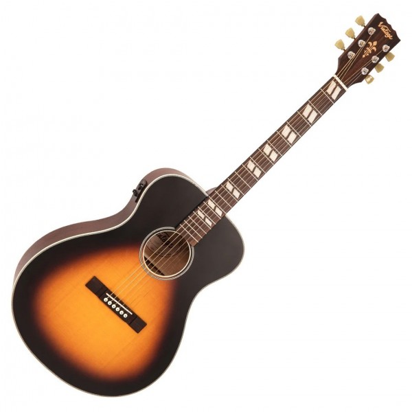 Vintage VE130VSB Historic Electro Acoustic, Vintage Sunburst