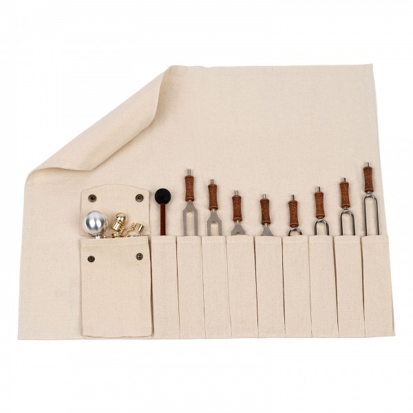 Meinl Sonic Energy Tuning Fork Rollup Bag - In Use