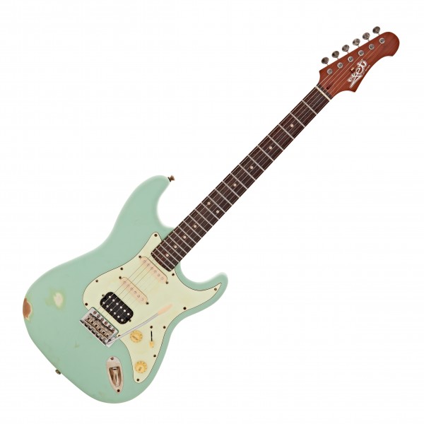 JET Guitars JS-400 HSS Roasted Maple, Sea Foam Green Relic