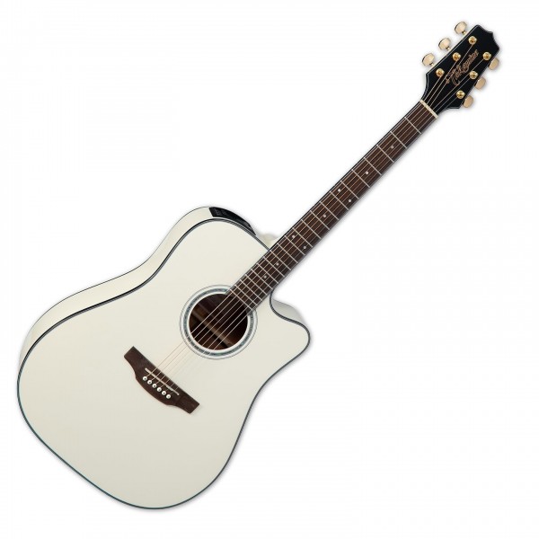 Takamine GD35CE-PW Ltd. Edition Electro Acoustic, Gloss Pearl White