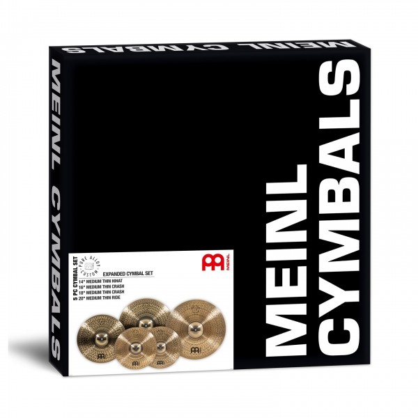 Meinl Pure Alloy Custom Expanded Cymbal Set w/ 14" Hihats - Packaging