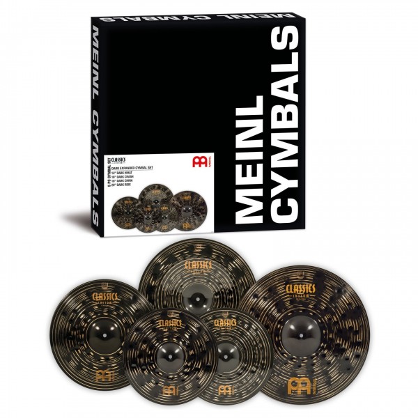 Meinl Classics Custom Dark Expanded Cymbal Set, 4 Pack