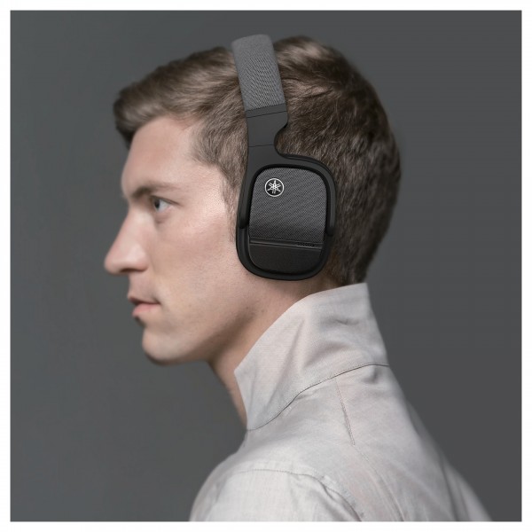 Yamaha YH-L700A Wireless ANC On Ear Headphones, Black Lifestyle View 4