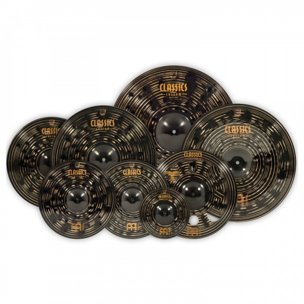Meinl Classics Custom Dark Expanded Cymbal Set, 7 Pack - Cymbals