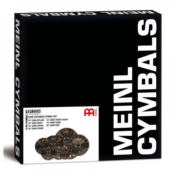 Meinl Classics Custom Dark Expanded Cymbal Set, 7 Pack - Packaged
