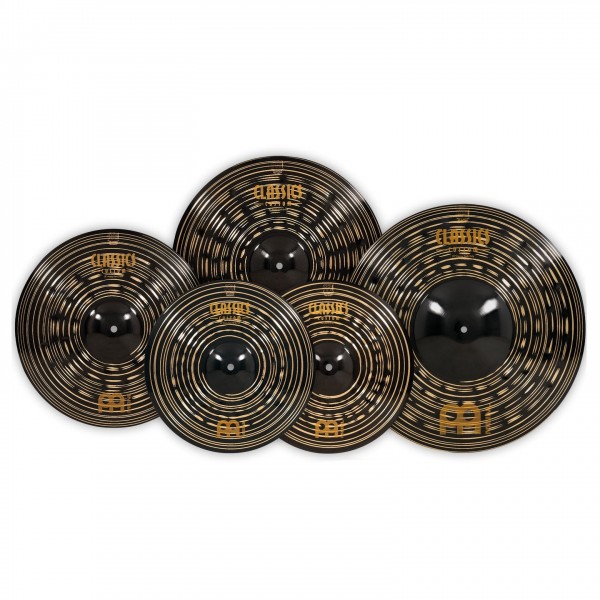 Meinl Classics Custom Heavy Dark Expanded Cymbal Set, 4 Pack - Cymbals