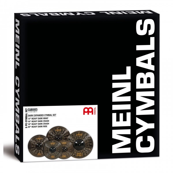 Meinl Classics Custom Heavy Dark Expanded Cymbal Set, 4 Pack - Packaged