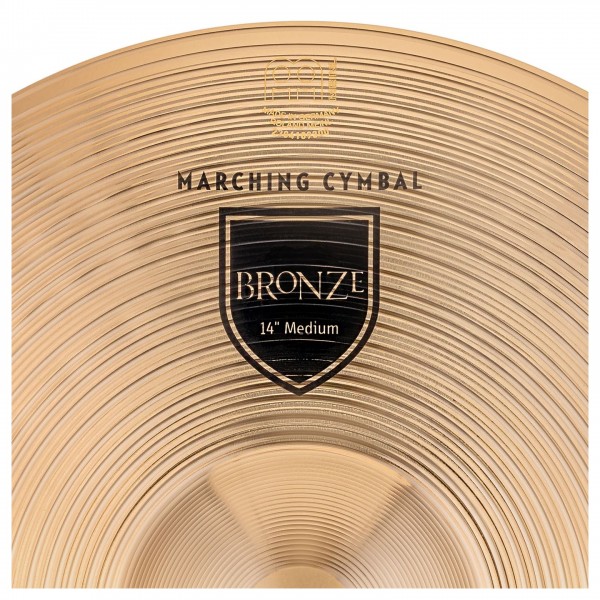 Meinl Marching 14" Bronze Student Range Cymbal Pair - Logo