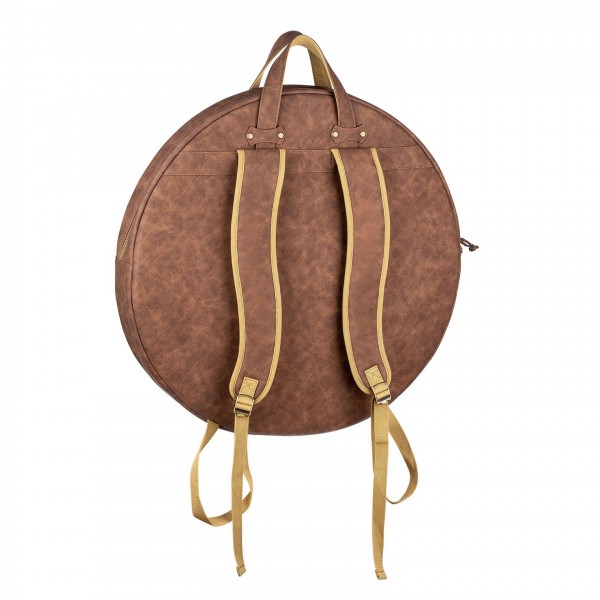 Meinl 22" Vintage Hyde Cymbal Bag, Light Brown - Back