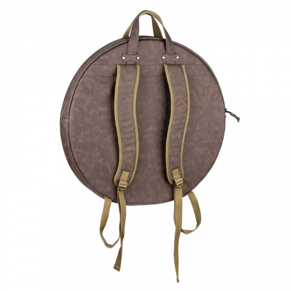 Meinl 22" Vintage Hyde Cymbal Bag, Dark Brown - Back