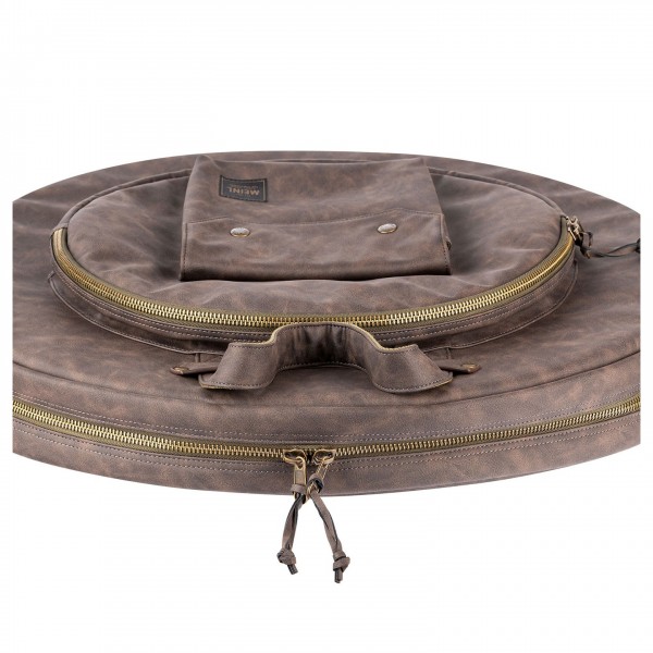 Meinl 22" Vintage Hyde Cymbal Bag, Dark Brown