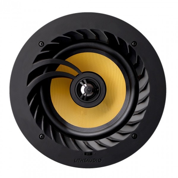 Lithe Audio 6.5" 2-Way Passive Ceiling Speaker, Black (Single)