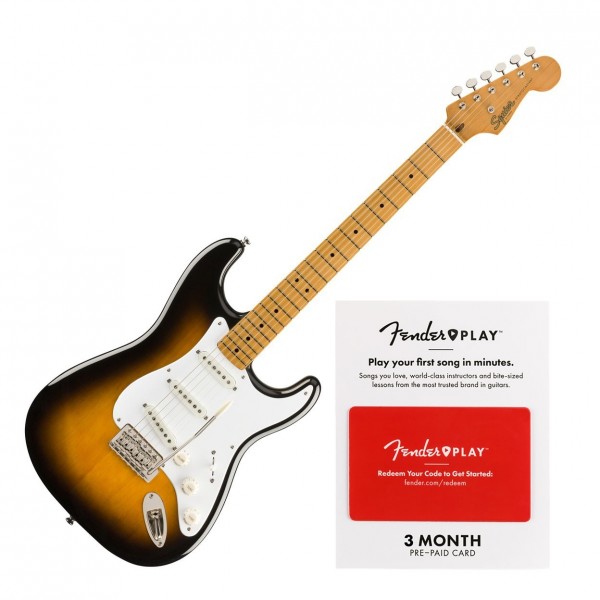 Squier Classic Vibe Stratocaster Pack with Free 3 Months Fender Play