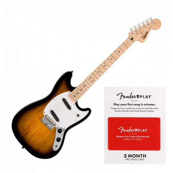 Squier Sonic Mustang Pack with Free 3 Months Fender Play