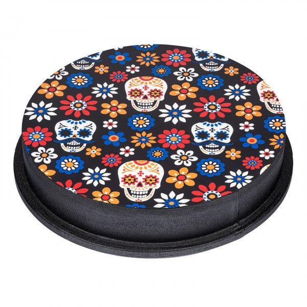 Meinl Percussion Jumbo Djembe Synthetic Heads, Day of the Dead