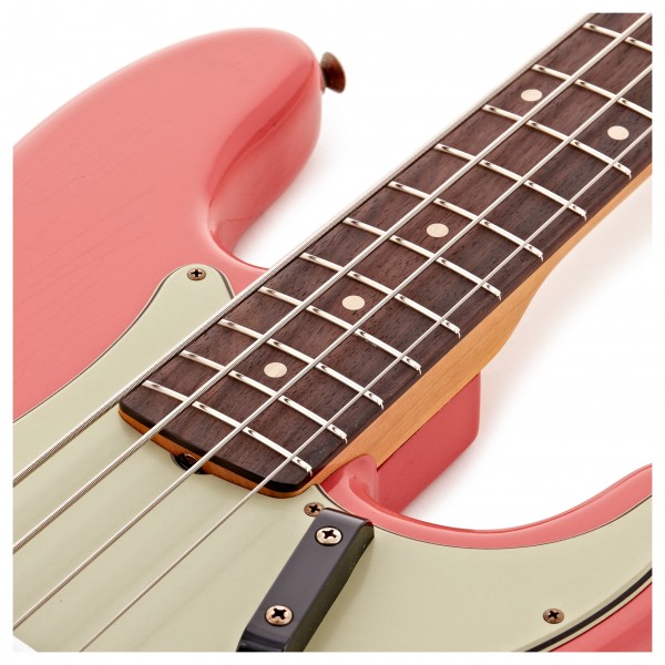 Fender Custom Shop Relic '63 Precision Bass, Faded Fiesta Red