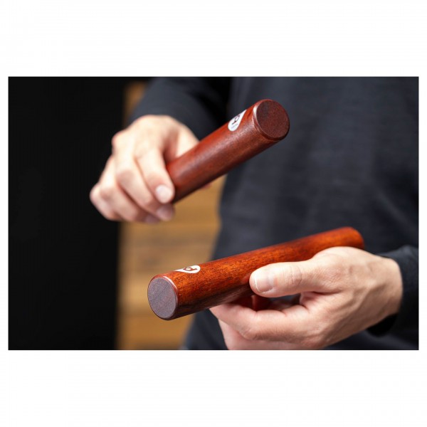 Meinl Percussion Wood Claves, Indian Walnut