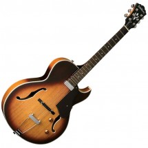 Washburn HB15CTSK Hollow Body Guitar, Tobacco Sunburst
