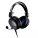 Audio Technica ATH-GL3WH Closed Back Gaming Headset, Black Front View 2