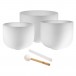 Meinl Sonic Energy 3-piece Crystal Singing Bowl Set, A4 / F4 / D4