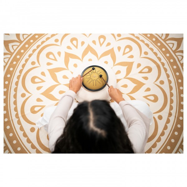 Meinl Sonic Energy 7" Small Steel Tongue Drum, C Minor, 8 Notes, Gold