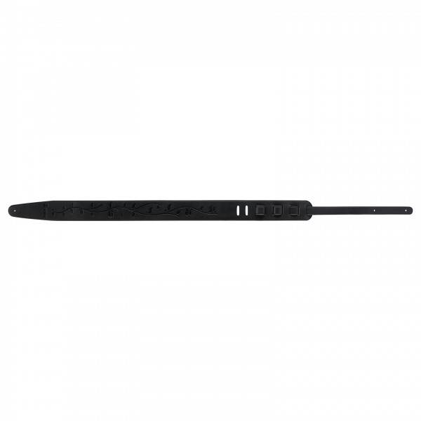 Ibanez GSTL60 Synthetic Leather Strap, Black