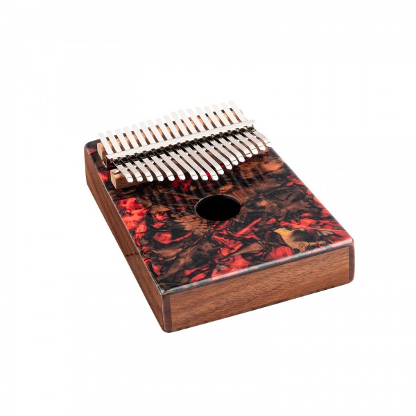 Meinl Percussion Sound Hole Designer Kalimba, Lava - Angle