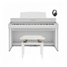 Kawai CA401 Digitalpiano-Bundle, Wei&szlig; satiniert 