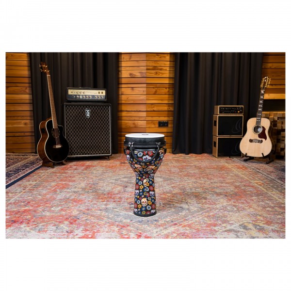 Meinl Percussion 10" Jumbo Series Djembe, Day Of The Dead