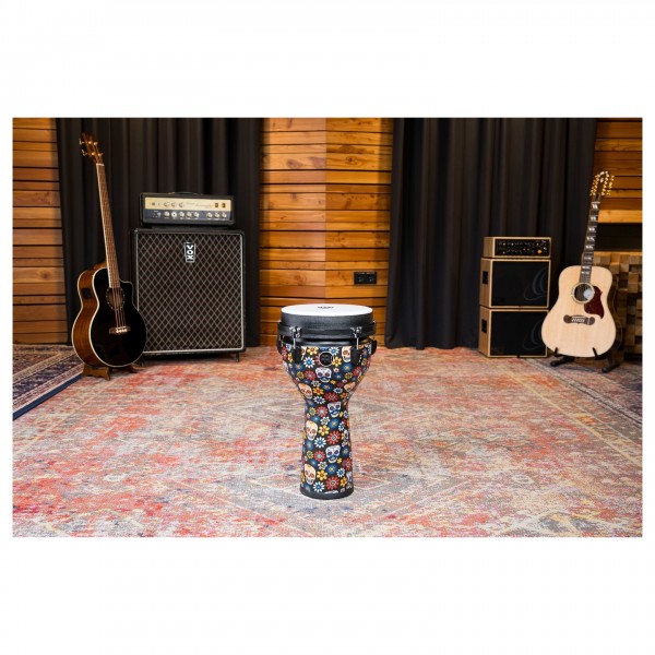 Meinl Percussion 10" Jumbo Series Djembe, Day Of The Dead