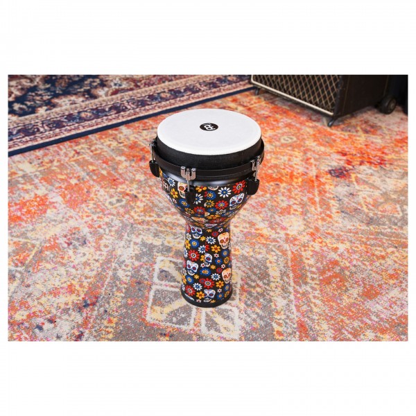 Meinl Percussion 10" Jumbo Series Djembe, Day Of The Dead
