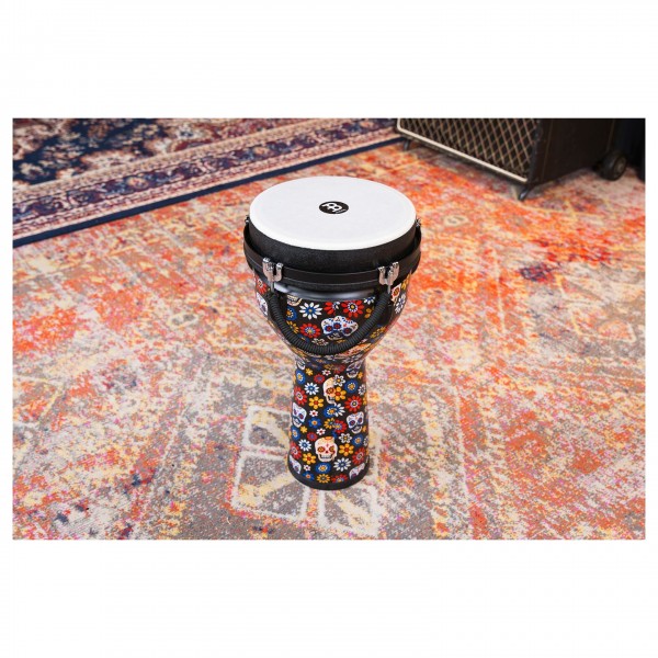Meinl Percussion 10" Jumbo Series Djembe, Day Of The Dead