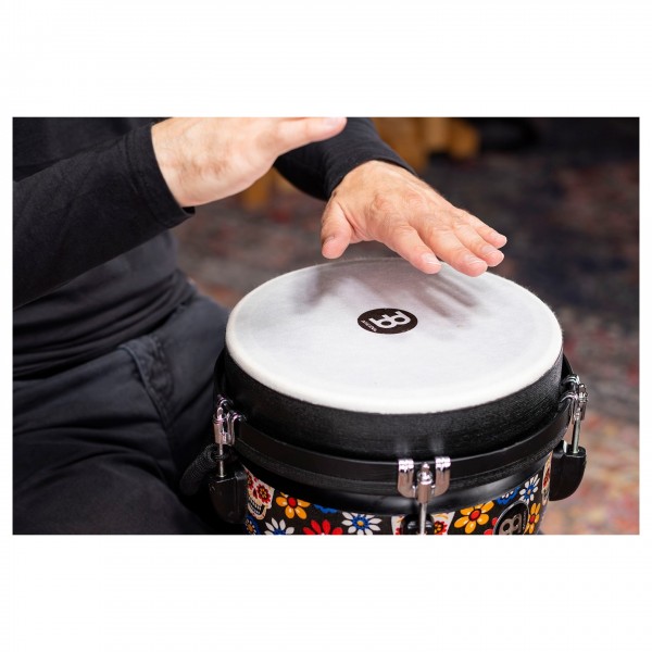 Meinl Percussion 10" Jumbo Series Djembe, Day Of The Dead