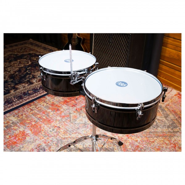 Meinl Percussion Marathon Series Timbales, Black Nickel