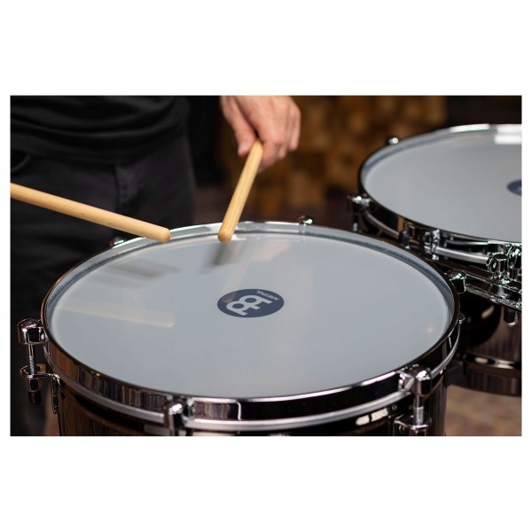 Meinl Percussion Marathon Series Timbales, Black Nickel