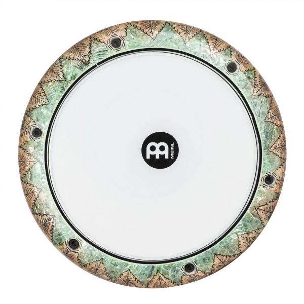 Meinl Percussion 9" Doumbek, White Pearl, Mosaik Queen - Top