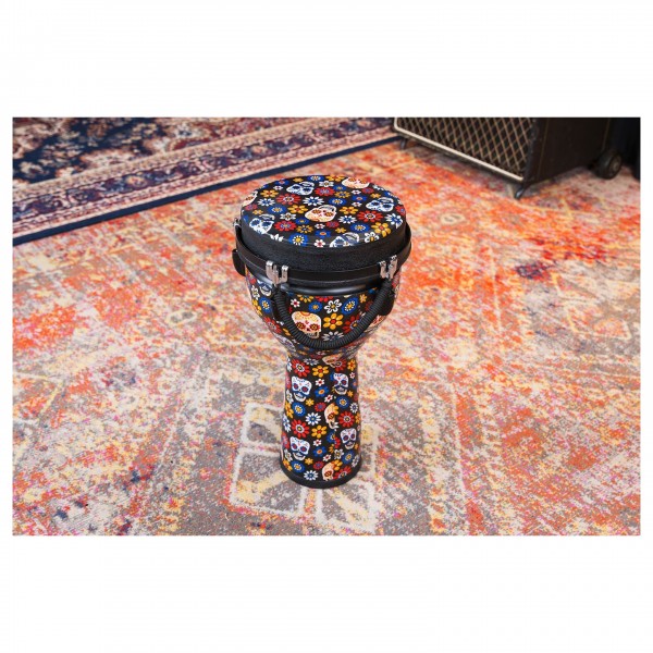 Meinl Percussion 10" Jumbo Series Djembe, Day Of The Dead, Designer