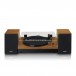 Lenco Bluetooth Turntable and Speaker Bundle, Wood - Front Closed