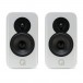 Q Acoustics Concept 300 Gloss White and Oak Front View 2