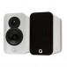 Q Acoustics Concept 300 Bookshelf Speaker (Pair), Gloss White / Oak