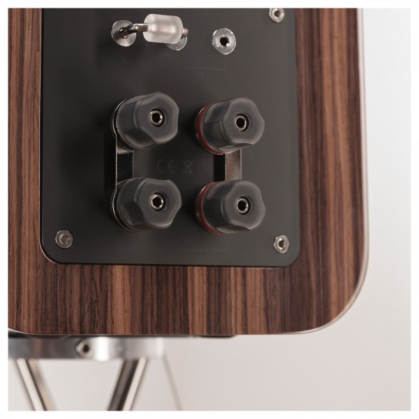 Q Acoustics Concept 300 Gloss Black and Rosewood Bookshelf Speakers Lifestyle View 3