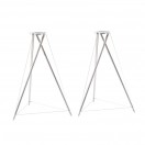 Q Acoustics Concept 300 Tripod Speaker Stands (Pair), Silver