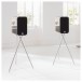 Q Acoustics Concept 300 Silver Tripod Speaker Stands (Pair) Lifestyle View 3 