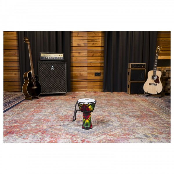 Meinl Percussion 7" Jr. Djembe, Tie Dye Finish
