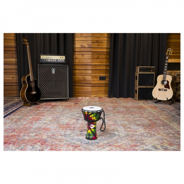 Meinl Percussion 7" Jr. Djembe, Tie Dye Finish