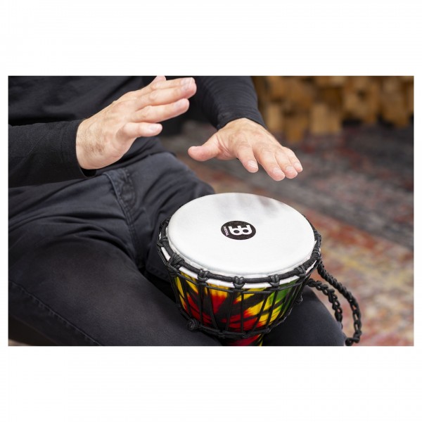 Meinl Percussion 7" Jr. Djembe, Tie Dye Finish