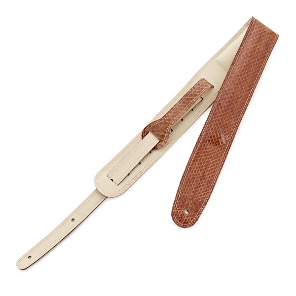 DSL Snakeskin 2.5" Guitar Strap, Peanut
