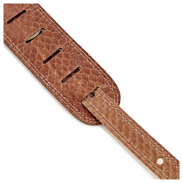 DSL Snakeskin 2.5" Guitar Strap, Peanut