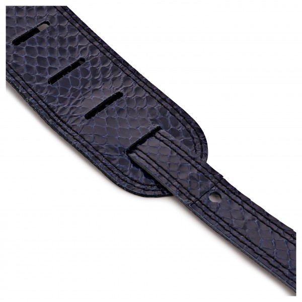 DSL Snakeskin 2.5" Guitar Strap, Navy
